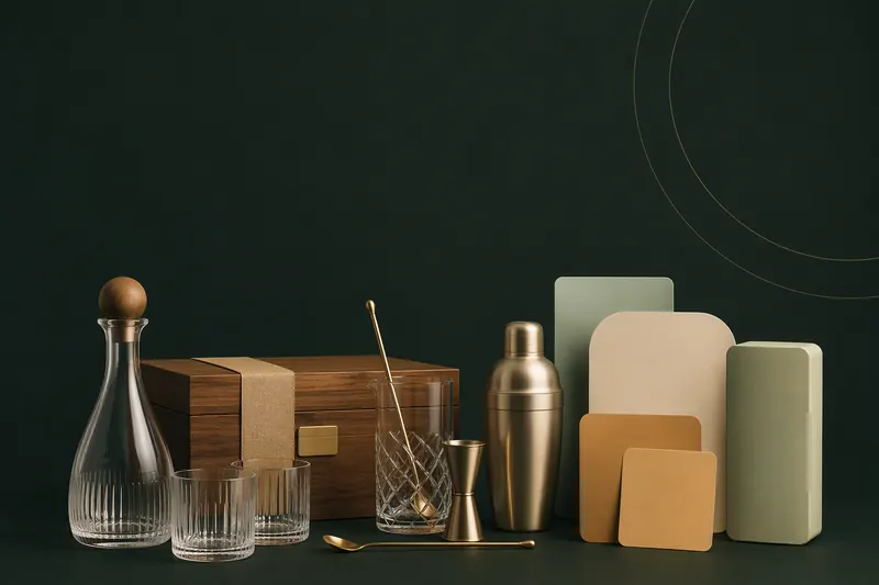 MIORA small-batch gift sourcing collection with drinkware, barware and packaging