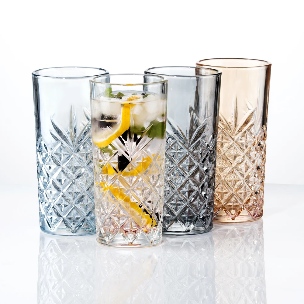 GCT-04-DIY 4-Piece Glass Can Tumbler DIY Test Bundle with Bamboo Lids, Straws, Brushes and Stickers