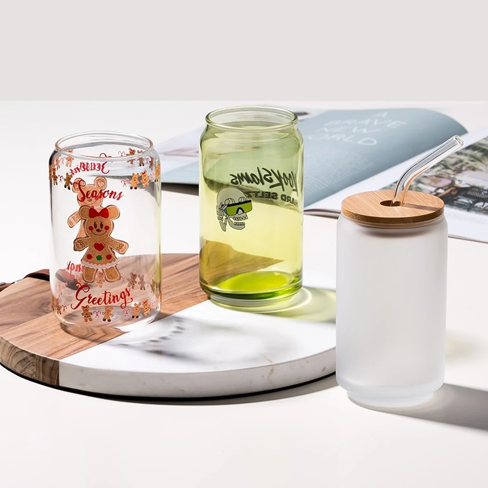 GCT-02-BAM 2-Piece Glass Tumbler Gift Set with Laser-Branded Bamboo Lids
