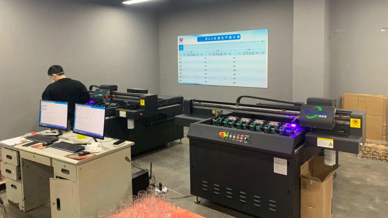 Rotary cylindrical UV digital printing machine for 360-degree full-color logo customization on drinkware